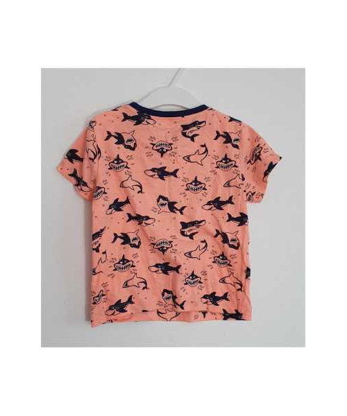 Tricou pentru fete cu imprimeu rechini In extenso