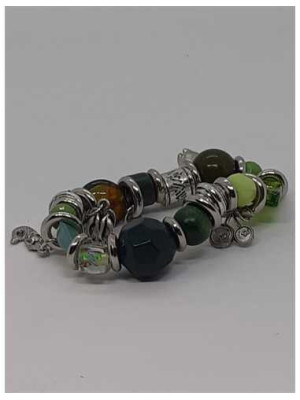 Bratara dama elastica cu margele si pandantive