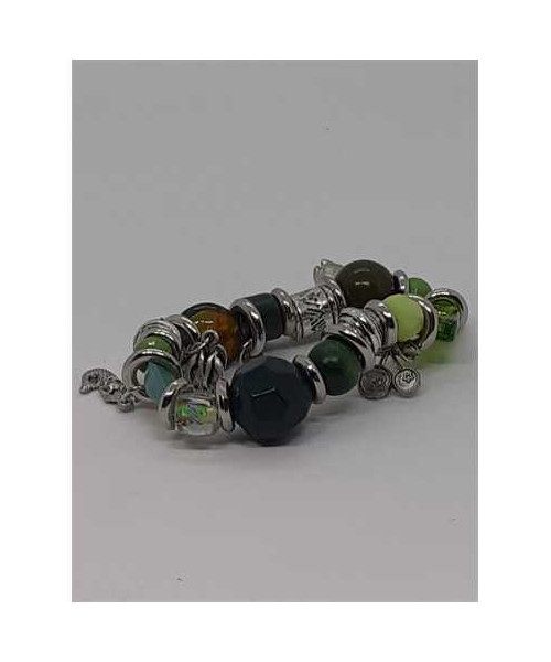 Bratara dama elastica cu margele si pandantive