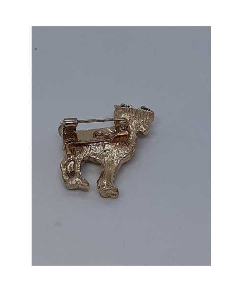 Brosa metalica culoare auriu model catelus