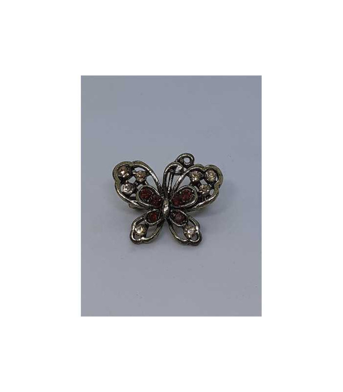 Brosa metalica culoare auriu model fluture