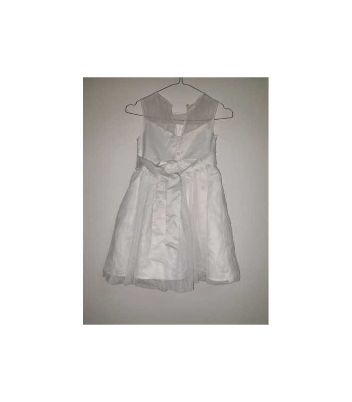 Rochita eleganta fara maneci cu aspect dantelat la piept GIRLS