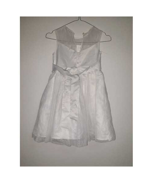 Rochita eleganta fara maneci cu aspect dantelat la piept GIRLS