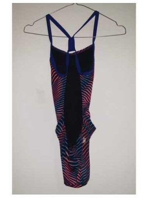 Costum de baie intreg cu dungi multicolore Nabaiji 2