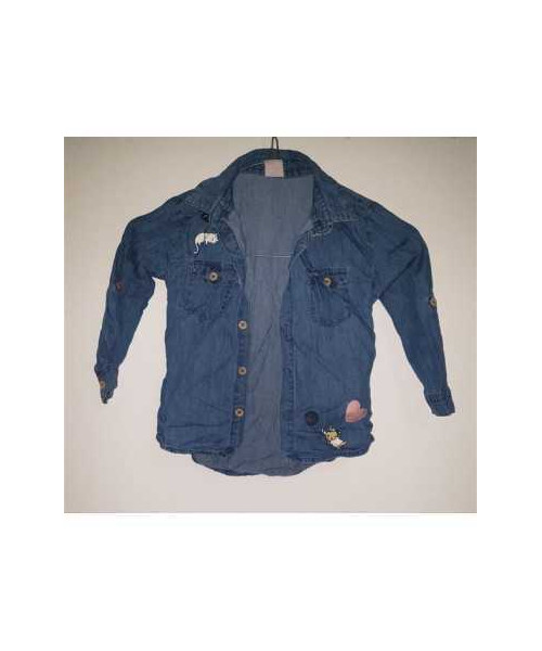 Camasa de blugi cu buzunare la piept Kikia Koko