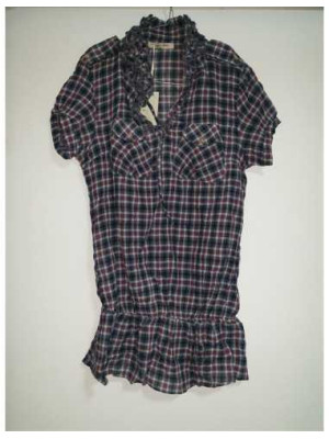 Camasa dama in carouri cu maneci bufante FIONER CHEN