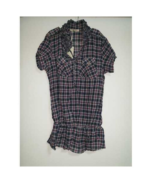 Camasa dama in carouri cu maneci bufante FIONER CHEN