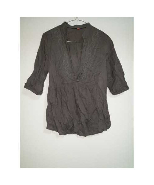 Camasa dama cu aspect de broderie la piept ESPRIT