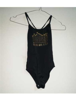 Costum de baie intreg cu imprimeu auriu Olaian