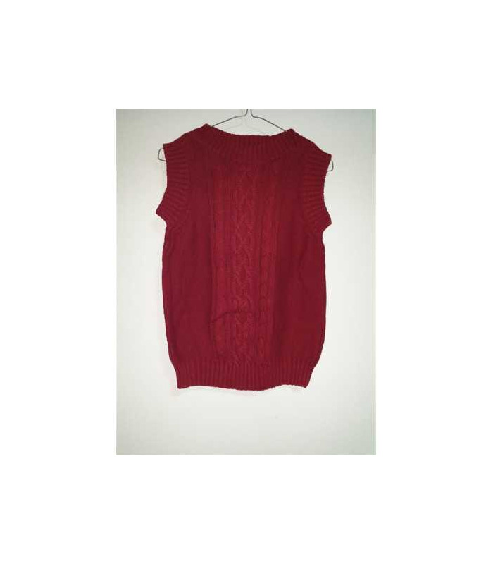 Vesta tricotata pentru copii culoare rosu