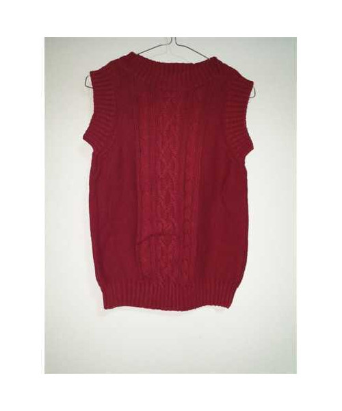 Vesta tricotata pentru copii culoare rosu