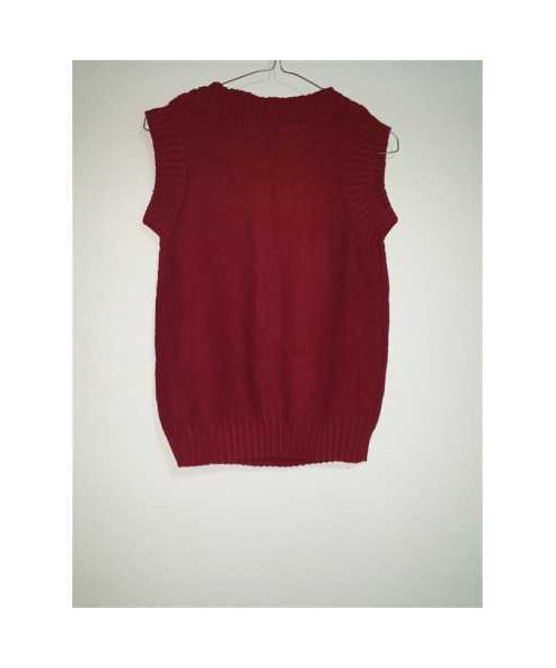 Vesta tricotata pentru copii culoare rosu