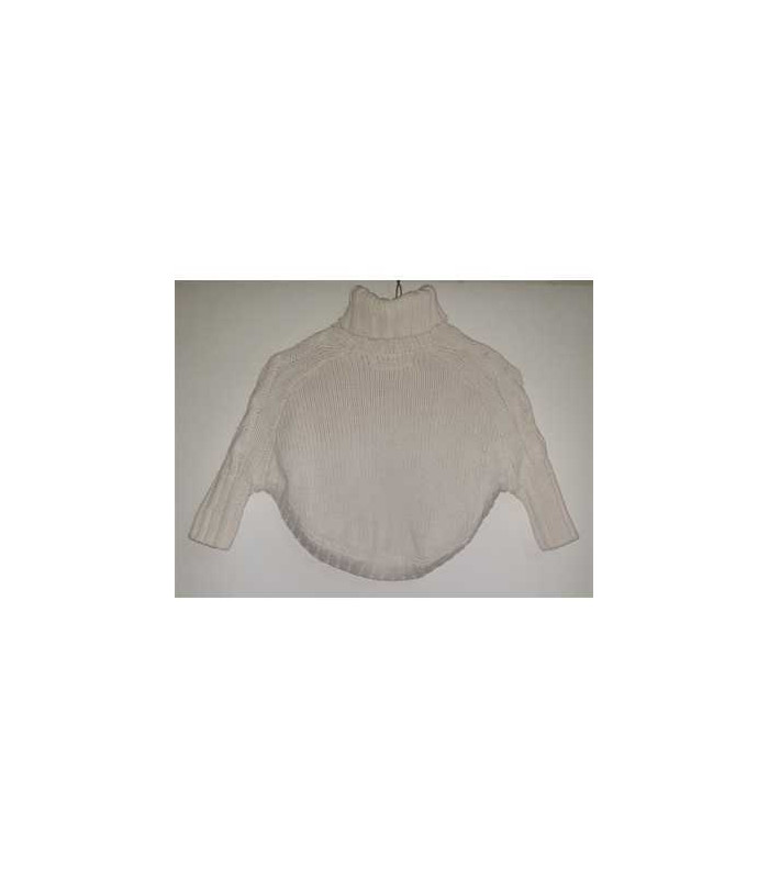 Poncho cu guler inalt pentru fetite