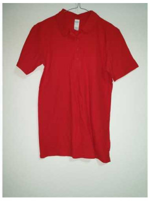 Tricou cu guler si nasturi partial GILDAN