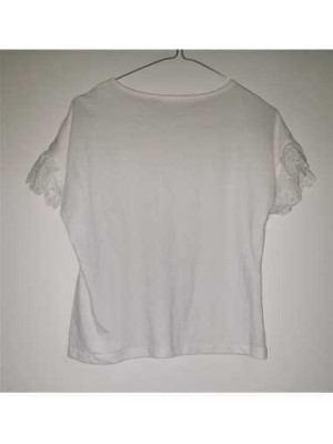 Tricou dama la maneci cu aspect dantelat Koton 2