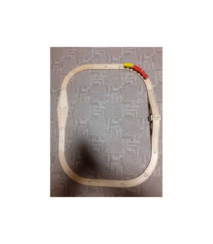 Trenulet din lemn pentru copii 19 piese