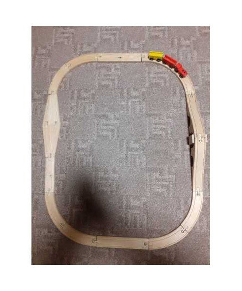 Trenulet din lemn pentru copii 19 piese