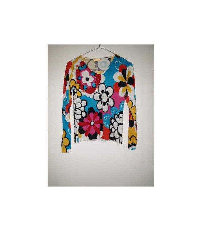 Bluza multicolora cu maneca lunga Bolongnel