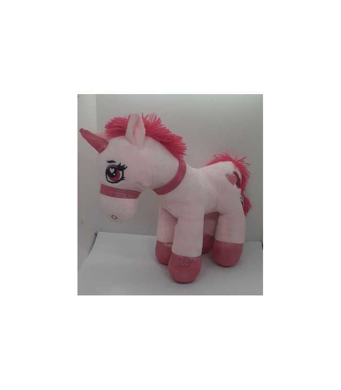 Jucarie din plus Ponei roz 29 cm Heunec