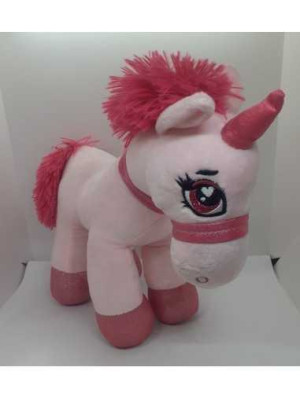 Jucarie din plus Ponei roz 29 cm Heunec 2