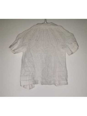 Pulover tricotat cu maneca scurta pentru fetite 2