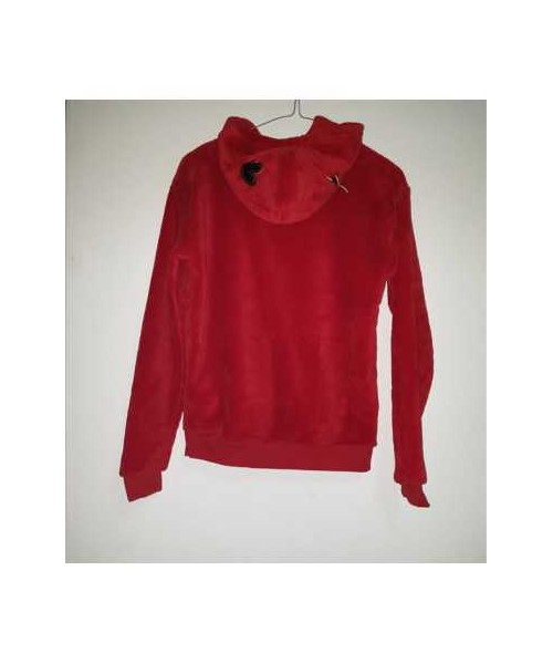 Hanorac pufos cu urechi de ren pentru fete Destination