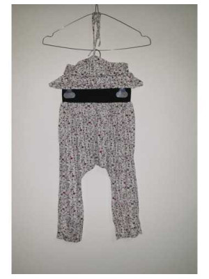 Compleu din 2 piese pentru fete cu print floral multicolor