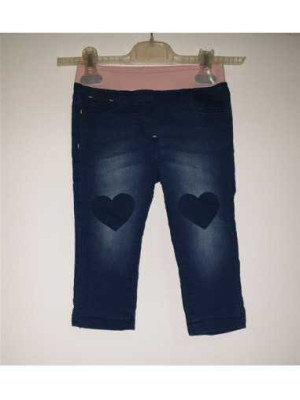 Pantaloni de blugi cu inimioare Dopo Dopo Baby