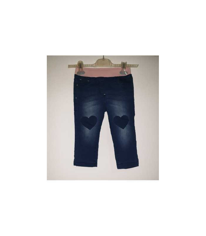 Pantaloni de blugi cu inimioare Dopo Dopo Baby