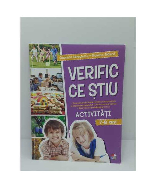 Verific ce stiu Activitati scolare 7-8 ani