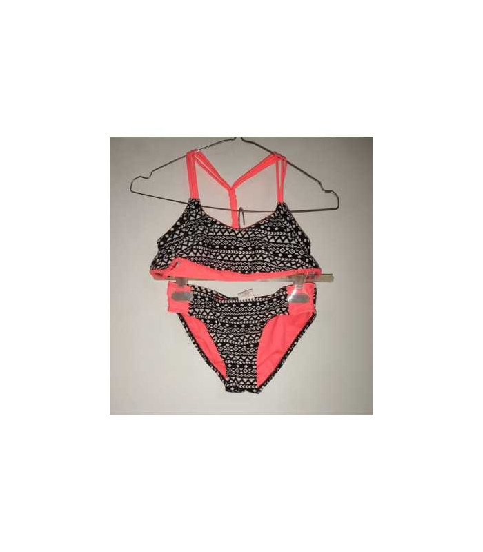 Costum de baie din 2 piese cu motive geometrice Jumbo