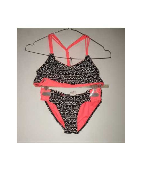 Costum de baie din 2 piese cu motive geometrice Jumbo