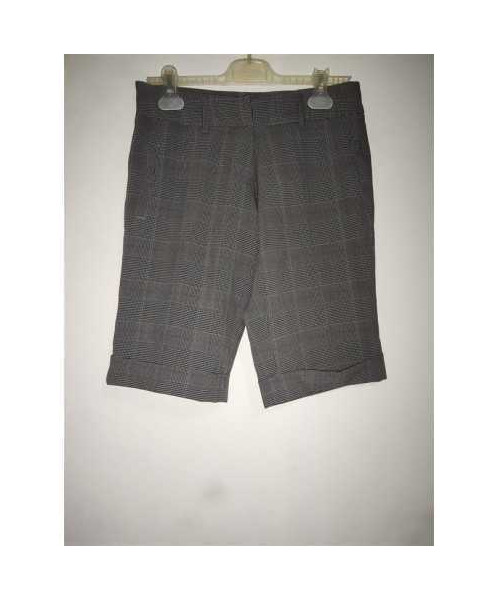 Pantaloni dama trei sferturi cu model in carouri JENNYFER