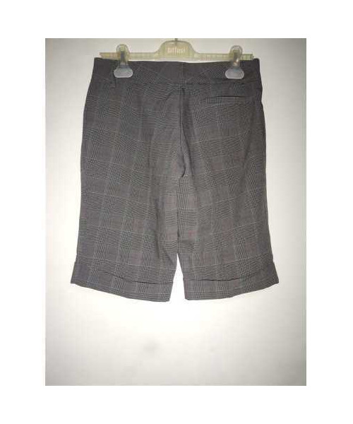 Pantaloni dama trei sferturi cu model in carouri JENNYFER