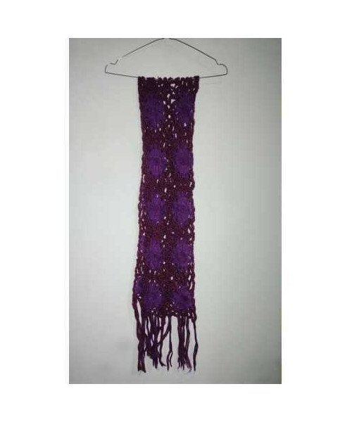 Fular dama tricotat model cu franjuri