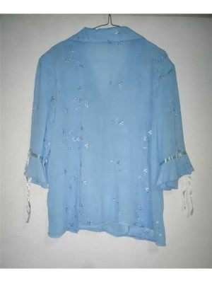 Bluzita dama racoroasa cu maneci trei sferturi MOGIM FAMILY 2