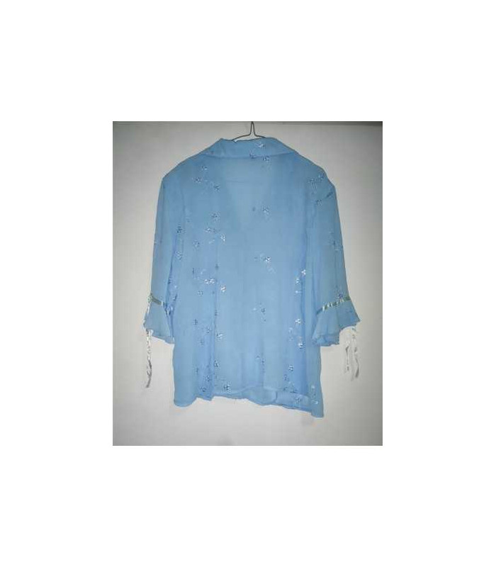 Bluzita dama racoroasa cu maneci trei sferturi MOGIM FAMILY