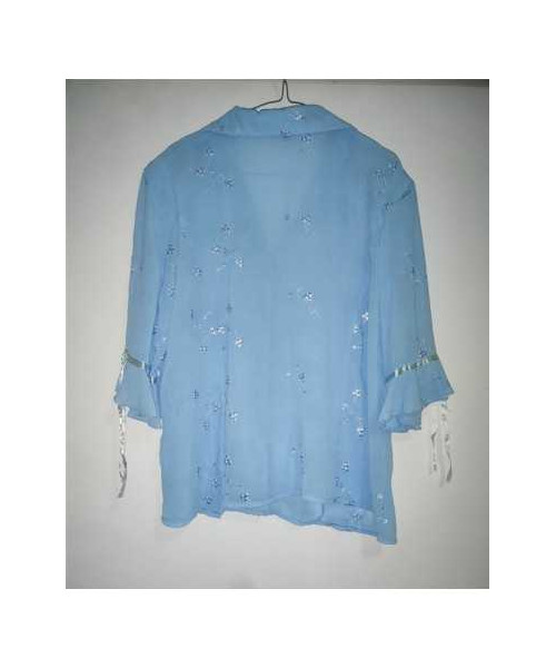 Bluzita dama racoroasa cu maneci trei sferturi MOGIM FAMILY