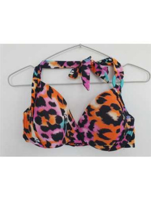 Sutien de baie cu print multicolor Cyell