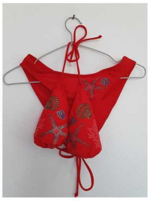 Costum de baie din 2 piese cu imprimeu sclipitor Ying Yu