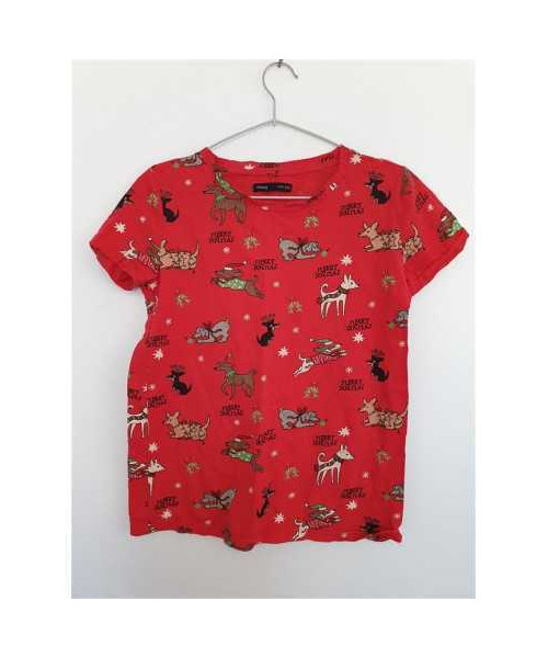 Tricou cu print catelusi Sinsay