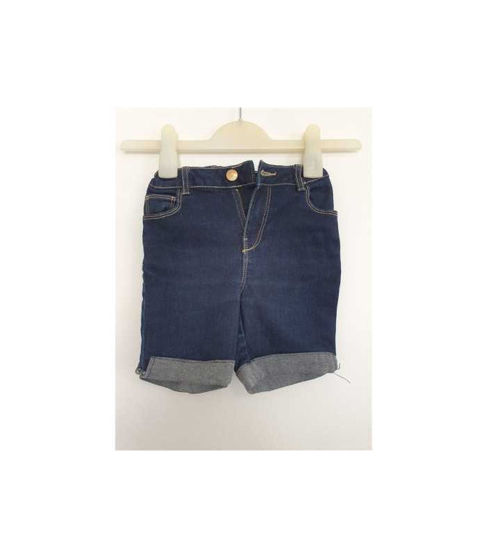 Pantaloni scurti de blugi cu terminatii pliabile In Extenso