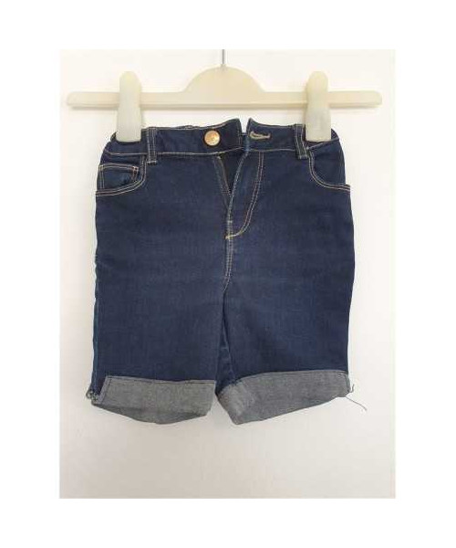 Pantaloni scurti de blugi cu terminatii pliabile In Extenso