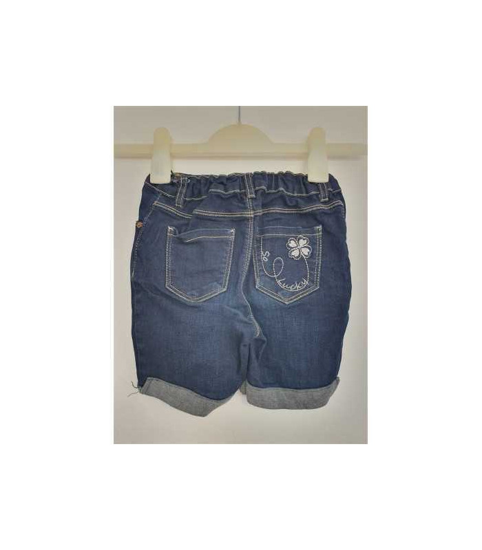 Pantaloni scurti de blugi cu terminatii pliabile In Extenso