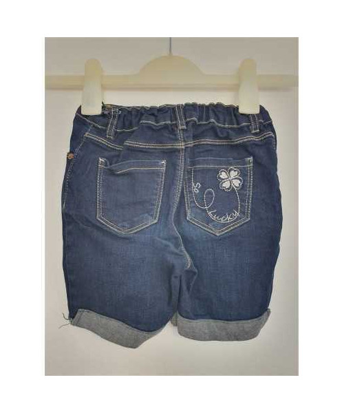 Pantaloni scurti de blugi cu terminatii pliabile In Extenso