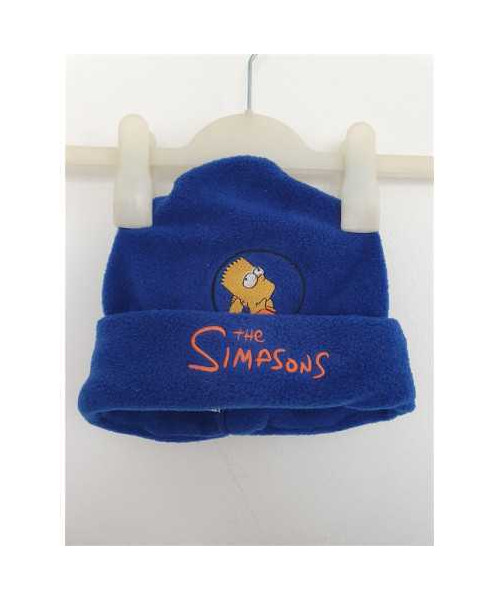 Caciula albastra de flecee cu The Simpsons