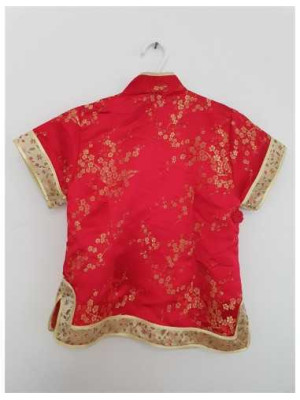 Bluzita pentru fetite cu motive florale multicolore Peach 2