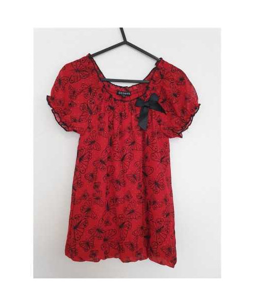 Bluza cu maneca scurta accesorizata cu fundita George