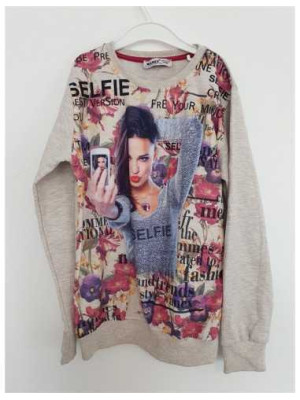 Bluzita sport pentru fetite cu print multicolor WANEX