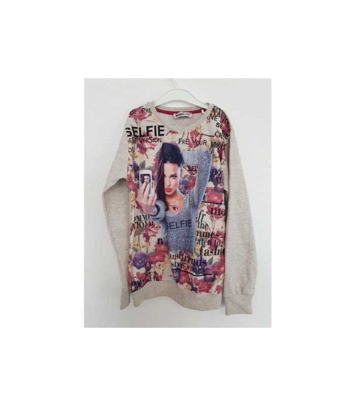 Bluzita sport pentru fetite cu print multicolor WANEX